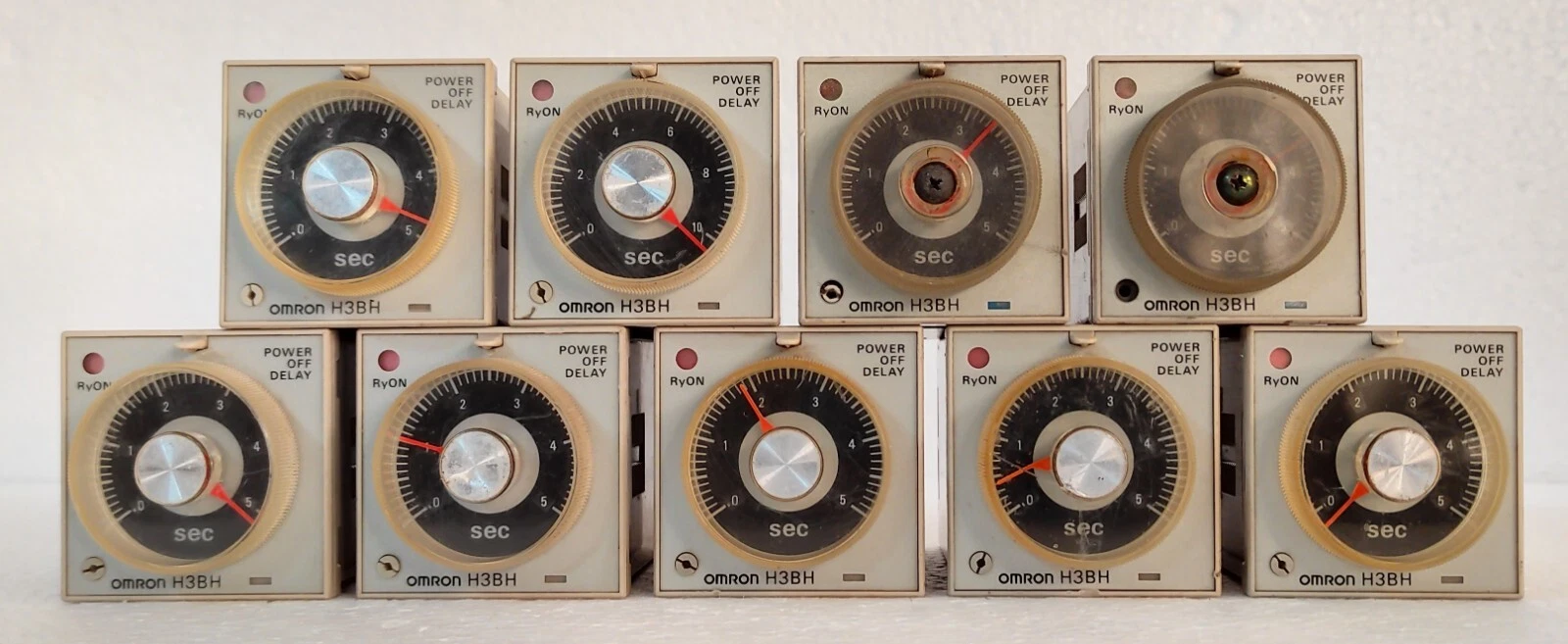 OMRON H3BH-8 MULTI TIMER 100/110/120 VAC LOT OF 03 PCS